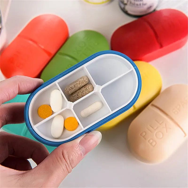 6 Part Pill Box, Portable Travel 6-Slot Medical Pill Holder, Mini 6 Slot Medicine Organizer, Medicine Case Organizer, Small Mini Pill Box, Seal Pill Storage Organizer, Outdoor Travel Pill Dust-proof Protect Container 6 Part Pill Box, Portable Travel 6-Slot Medical Pill Holder, Mini 6 Slot Medicine Organizer, Medicine Case Organizer, Small Mini Pill Box, Seal Pill Storage Organizer, Outdoor Travel Pill Dust-proof Protect Container